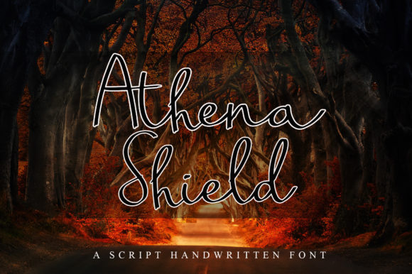 Athena Shield Script Font Review for Campaign Design
