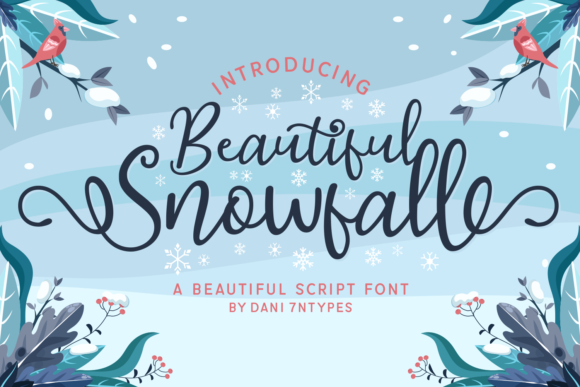 Beautiful Snowfall: A Refined Script Typeface for Editorial Design