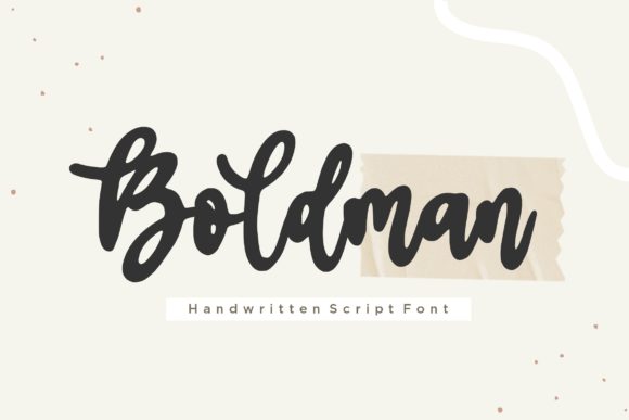 Boldman: The Script Font That Elevates Handmade Branding