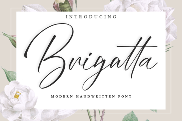 Brigatta: The Delicate Script Font for Handmade Labels and Invitations