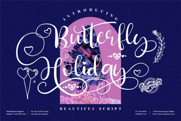 Butterfly Holiday: A Script Font for Polished Web Design