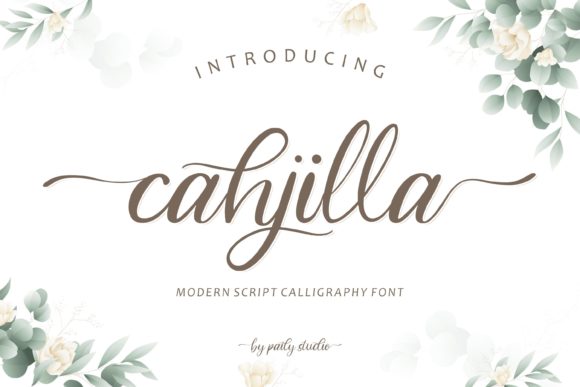Cahjilla: A Delicate Script Font for Editorial Design