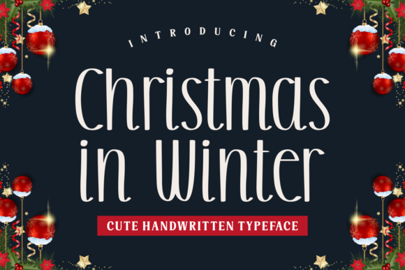 Christmas in Winter Typeface: Elevating Editorial Design with Sophisticated Script