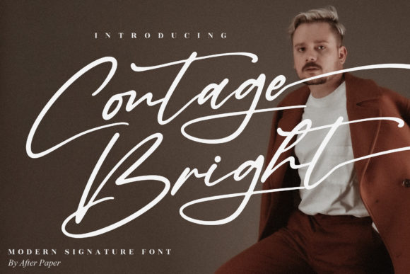 Contage Bright: The Elegant Script Font for Handmade Brands