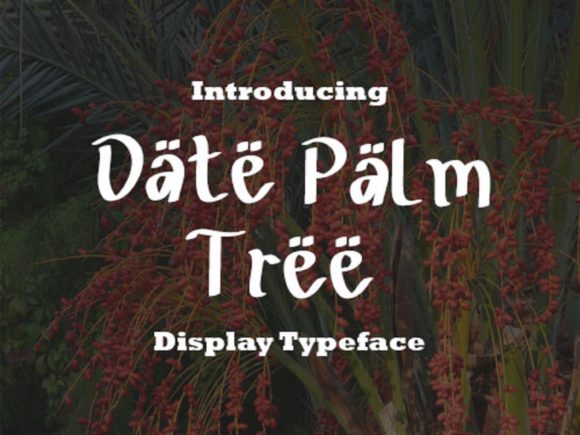 Date Palm Tree: A Whimsical Script Font for Brand Identity