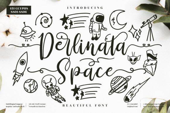 Derlinata Space: A Script Font for Modern Web Design
