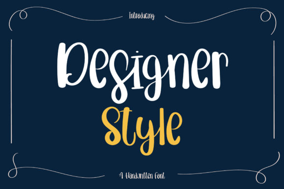 Designer Style: A Whimsical Script Font for Modern Web Design