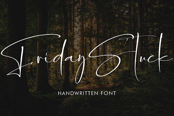 Friday Stuck: A Delicate Script Font for Editorial Design
