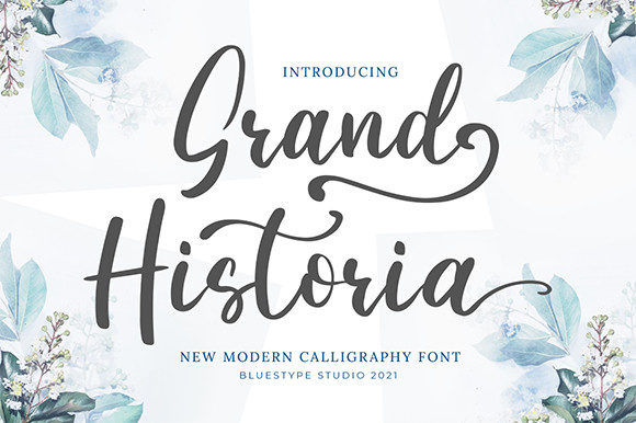 Grand Historia: The Perfect Script Font for Handmade Labels and Branding