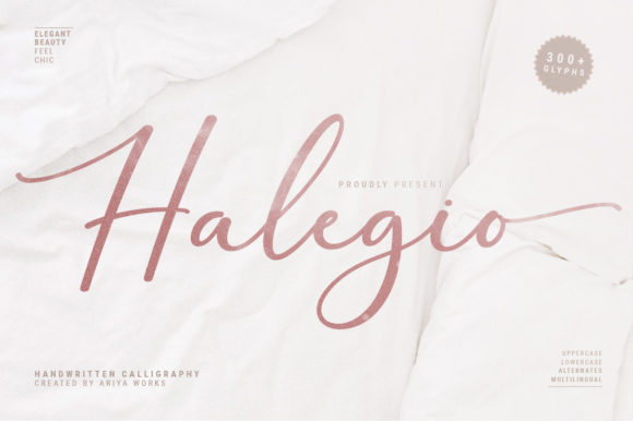 Halegio: The Exquisite Script Font for Elegant Digital Branding