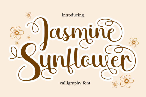 Jasmine Sunflower: Elevating Digital Brand Identity with Graceful Script Typography