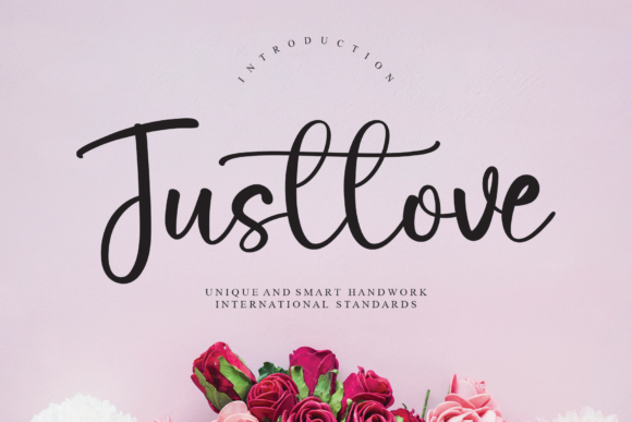 Justlove: A Whimsical Script Font for Handmade Branding