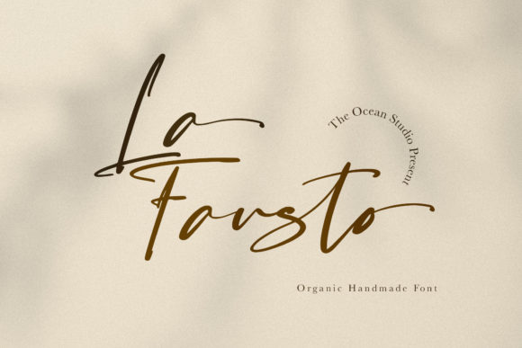 La Fausto Script Font: Elevate Handmade Product Branding