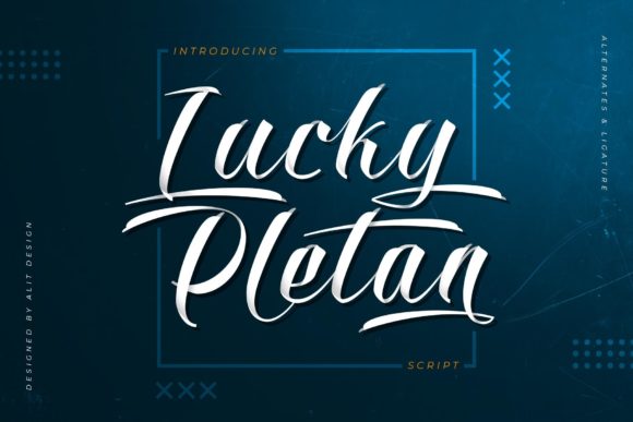 Lucky Pletan: The Script Font for Cohesive Small Business Branding