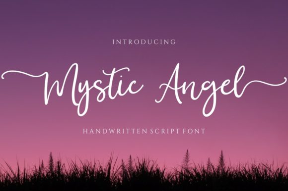 Mystic Angel: The Delicate Script Font for Elegant Craft Projects