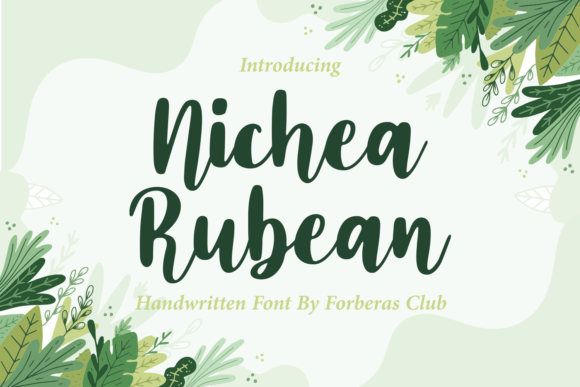 Nichea Rubean: A Handwritten Font for Editorial Elegance