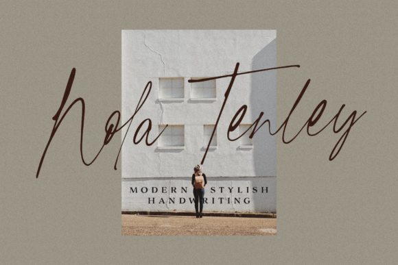 Nola Tenley: A Delicate Script Font for Elegant Handmade Designs