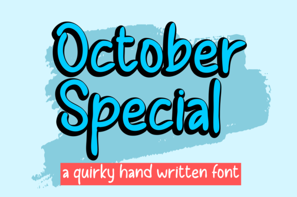 October Special: A Whimsical Script Font for Modern Web Design