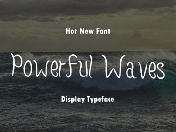 Powerful Waves: A Chic Script Font for Elegant Brand Identity