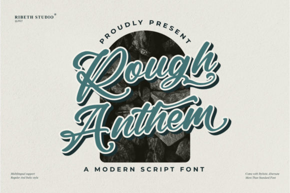 Rough Anthem: A Delicate Script Font for Elegant Web Design