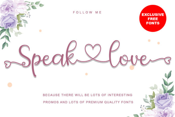 Speak Love: The Script Typeface for Scroll-Stopping Brand Visuals