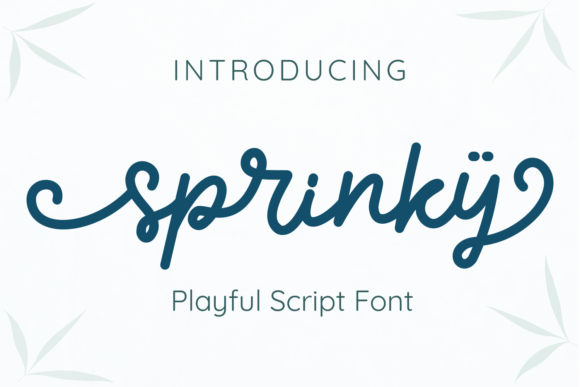 Sprinky: A Playful Script Font for Elegant Digital Branding