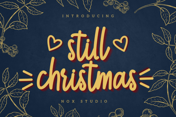 Still Christmas: A Playful Script Font for Handmade Holiday Goods