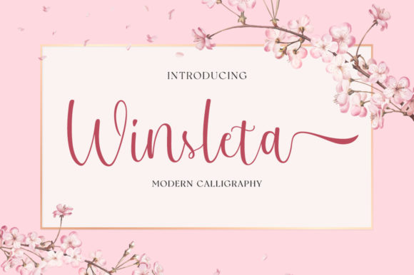 Winsleta: A Handwritten Script Font for Editorial Design