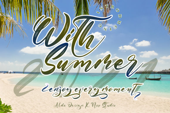 With Summer: A Script Font for Sophisticated Editorial Design